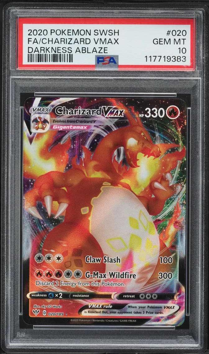 Full Art/Charizard Vmax, PSA 10
