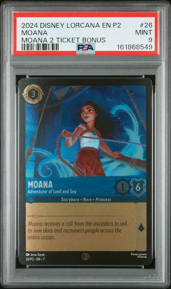 Moana - Adventurer of Land and Sea, PSA 9