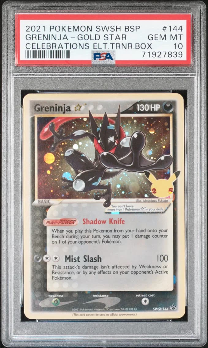 Greninja-Gold Star, PSA 10