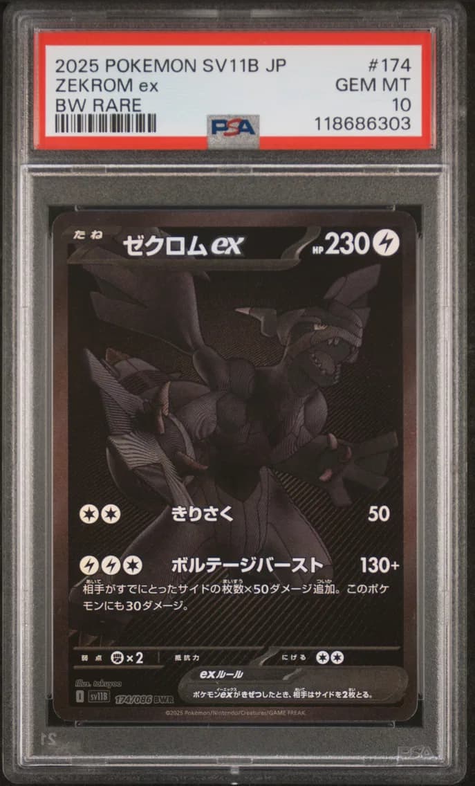Zekrom EX, PSA 10