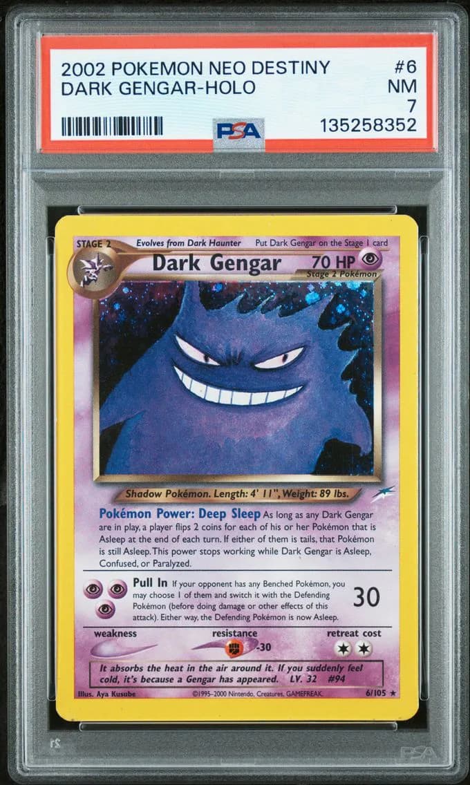 Dark Gengar-Holo, PSA 7
