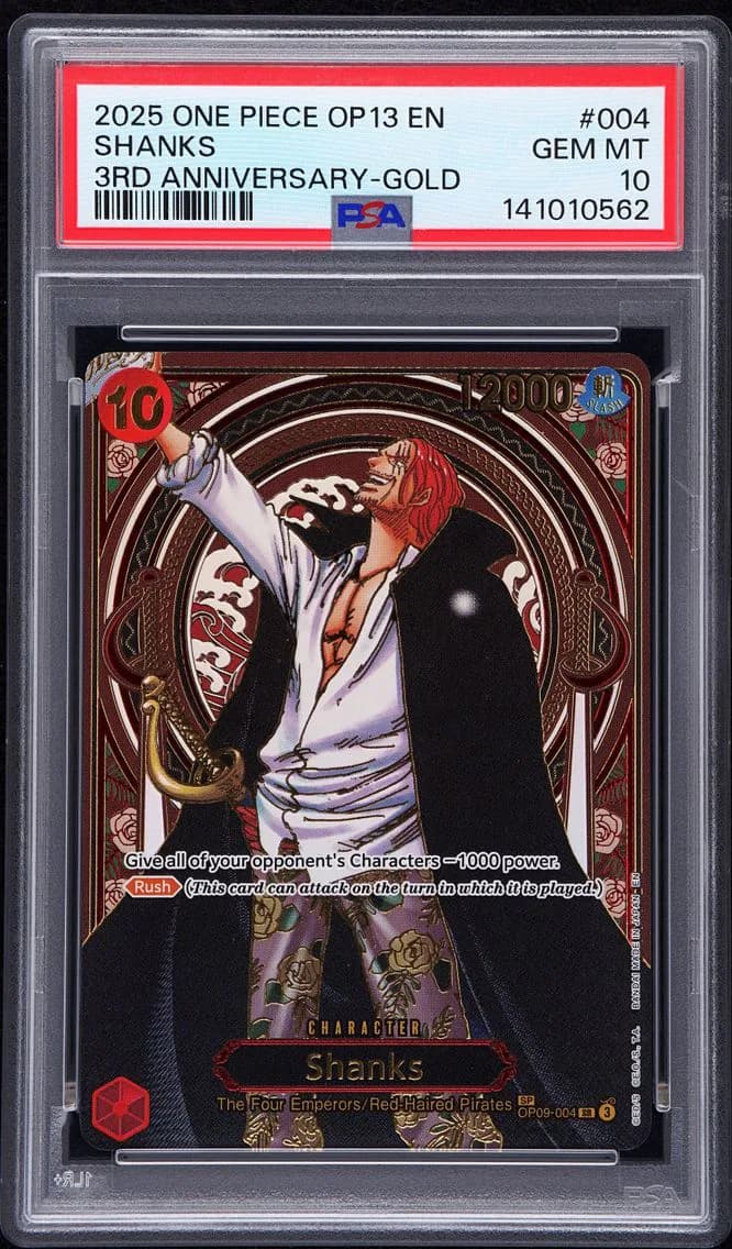 Shanks 3rd Anniversary-Gold, PSA 10