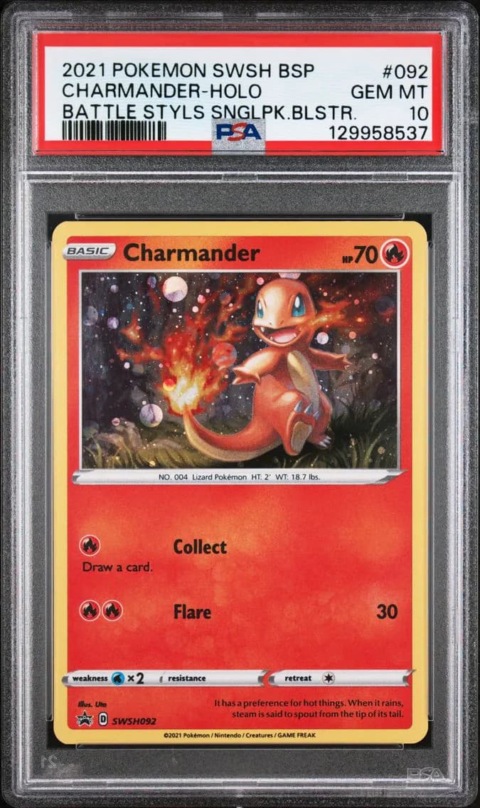 Charmander-Holo, PSA 10
