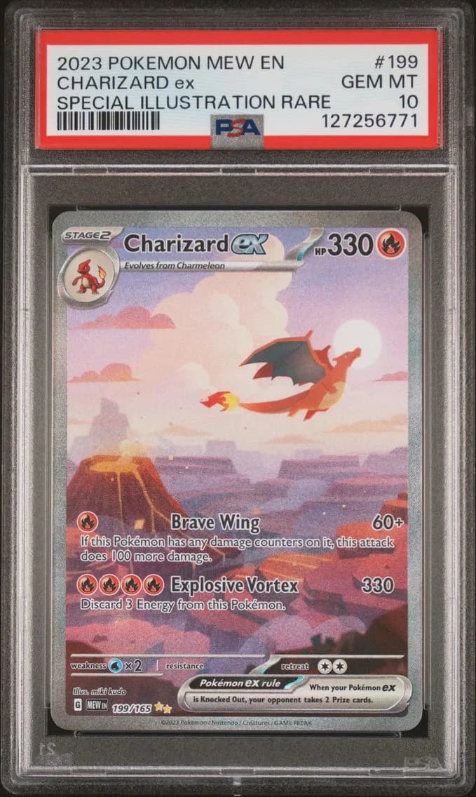 Charizard EX, PSA 10