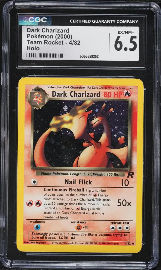 Dark Charizard-Holo, CGC 6.5