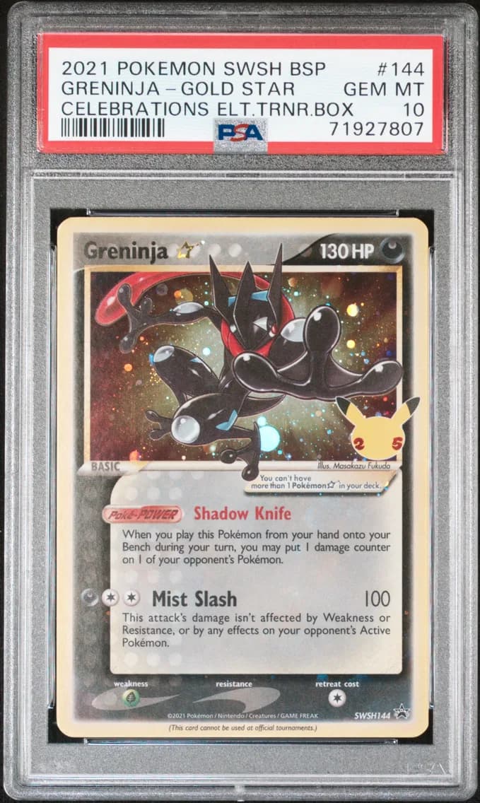 Greninja-Gold Star, PSA 10
