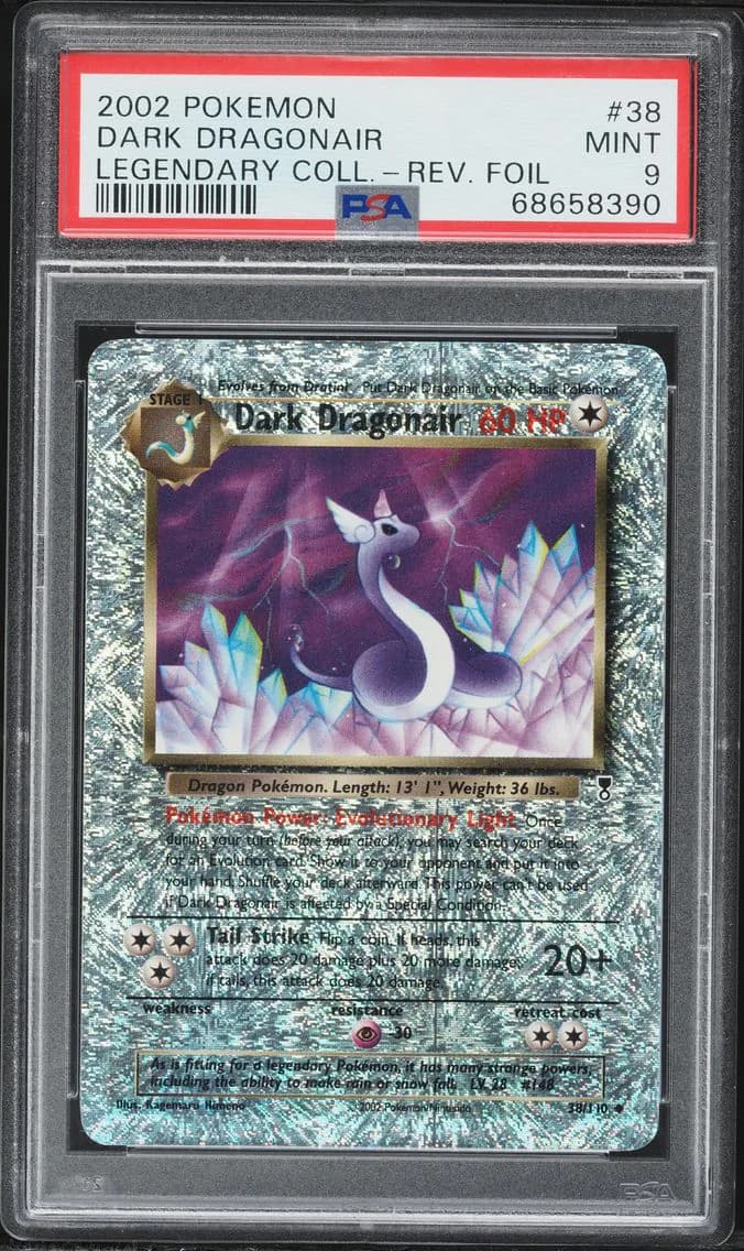 Dark Dragonair-Reverse Foil, PSA 9