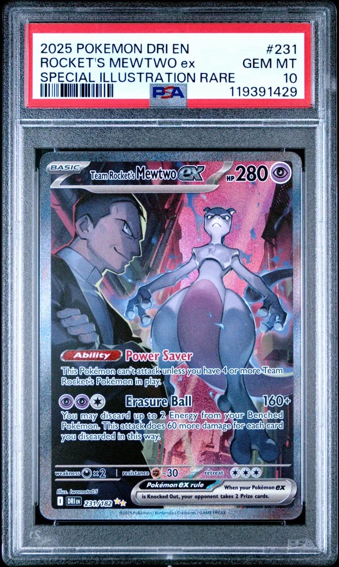 Team Rocket's Mewtwo EX, PSA 10