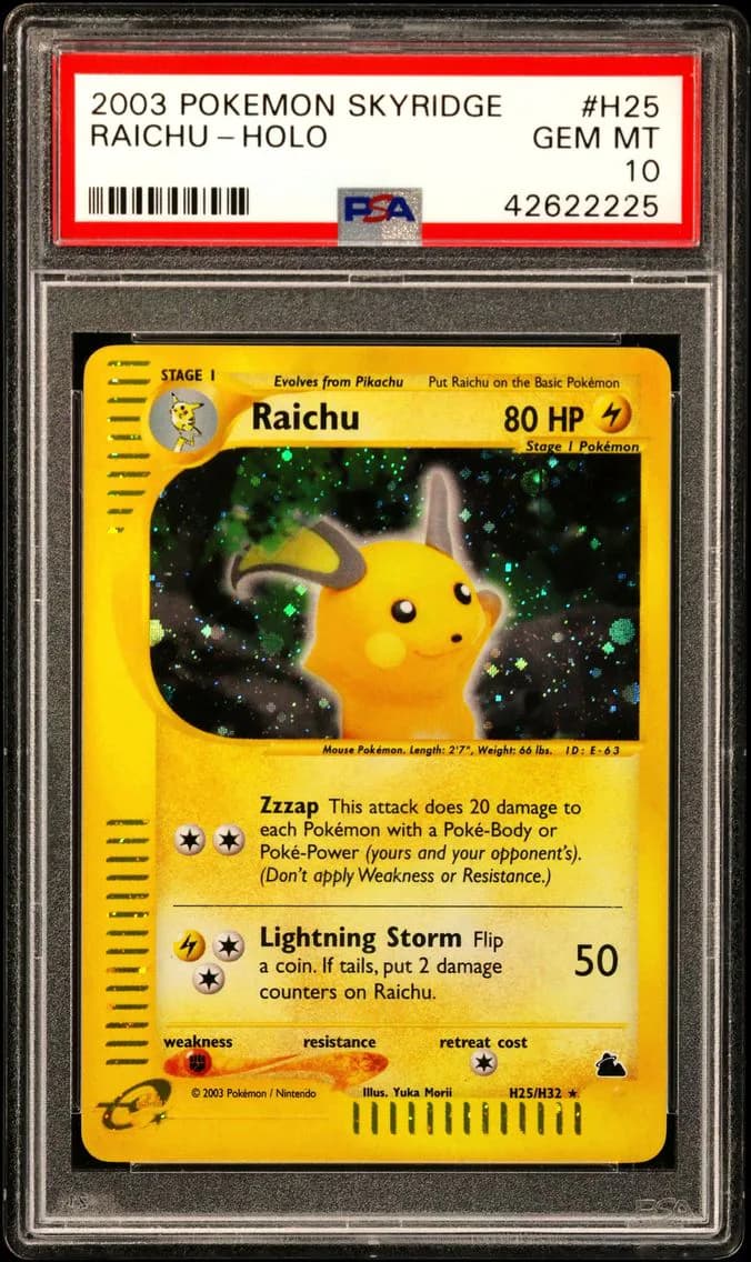 Raichu-Holo, PSA 10