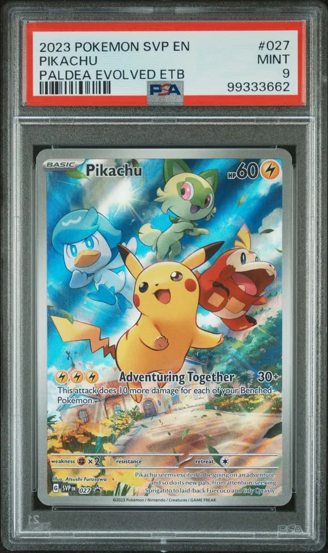 PIKACHU, PSA 9