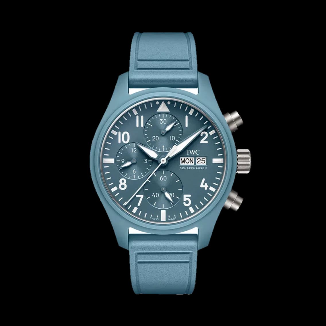 IWC Pilot's Watch Chronograph TOP GUN Miramar Ceramic Case 41mm - Blue on Rubber Strap, TEDDY BALDASSARRE 10