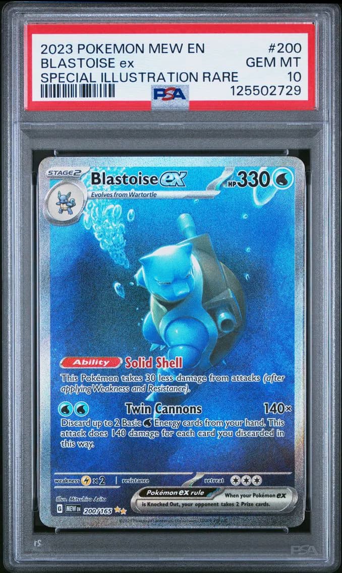 Blastoise EX, PSA 10