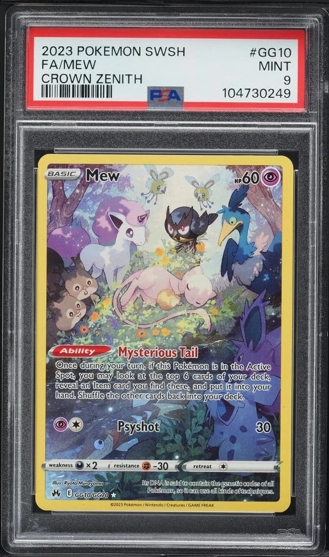 Full Art/Mew, PSA 9