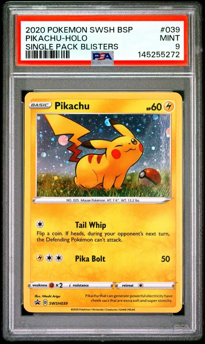 Pikachu-Holo, PSA 9