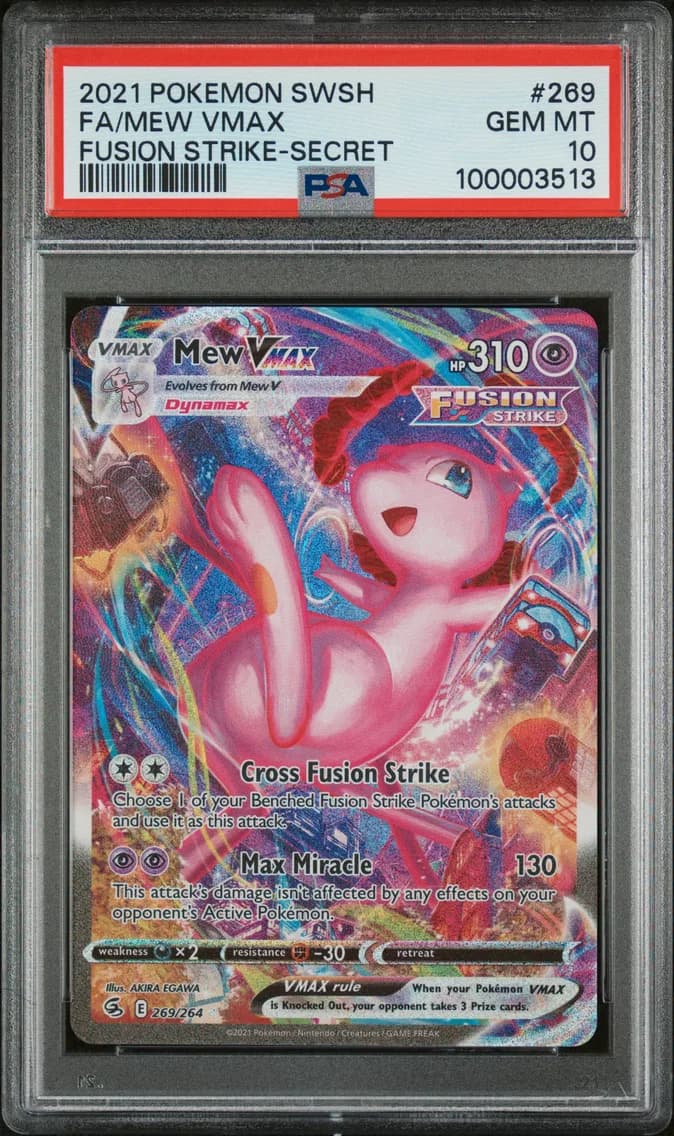 Full Art/Mew Vmax, PSA 10