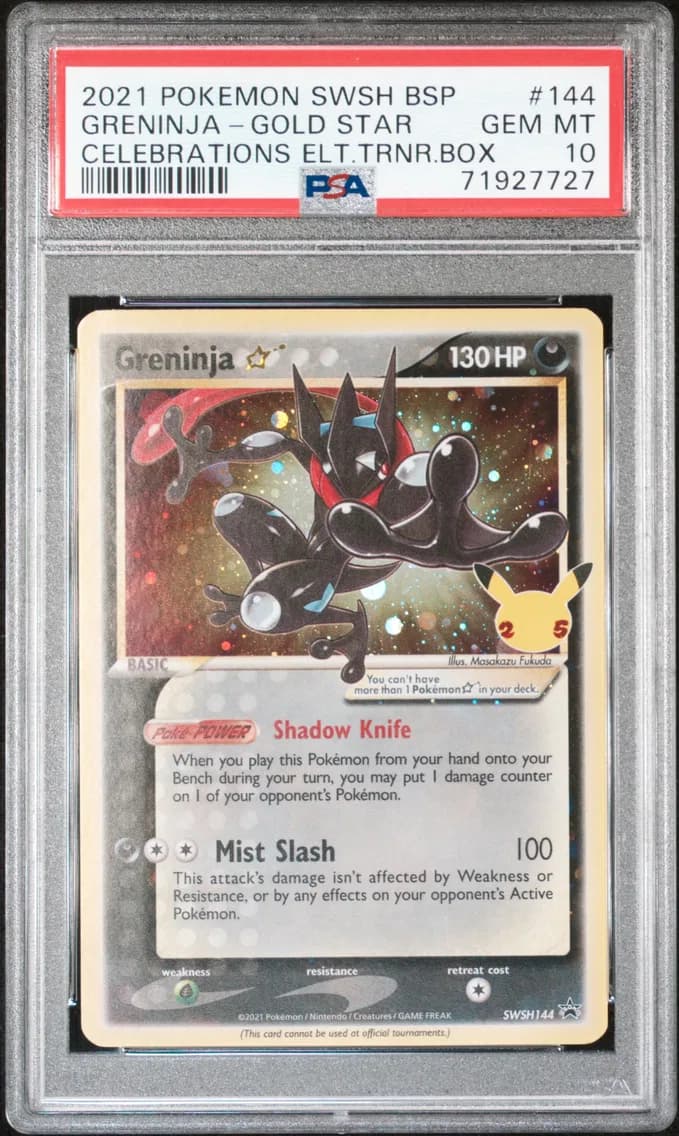 Greninja-Gold Star, PSA 10