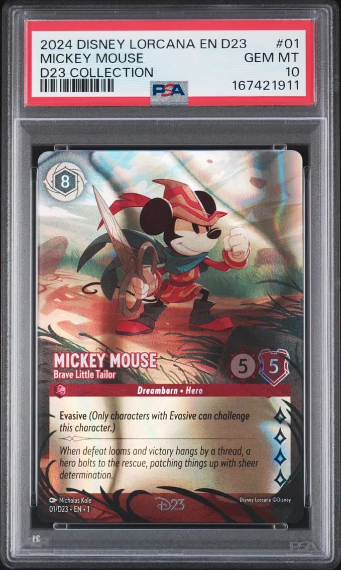 Mickey Mouse - Brave Little Tailor, PSA 10