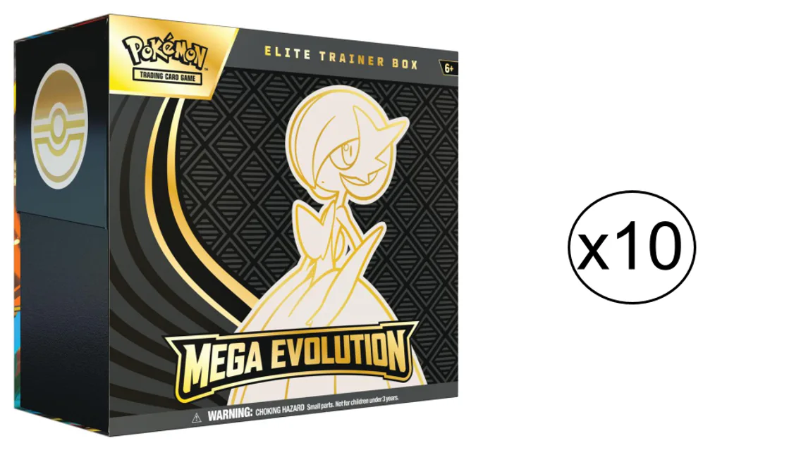 Pokemon TCG Mega Evolutions 1 Elite Trainer Box Case (10 ETB), 