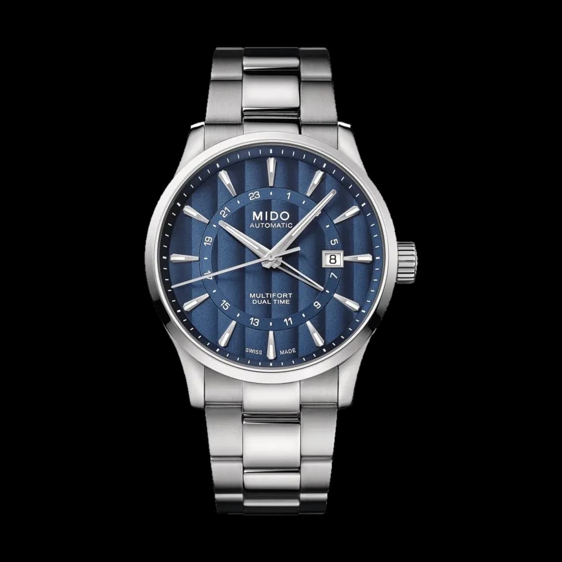 MIDO Multifort Dual Time Blue, TEDDY BALDASSARRE 10