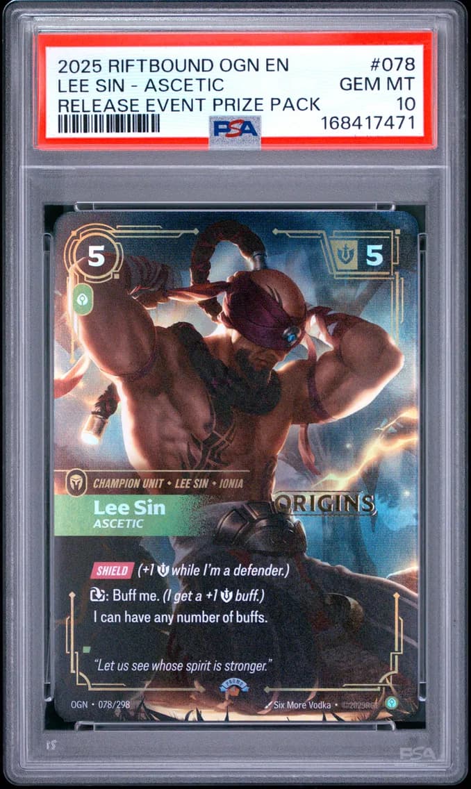 Lee Sin - Ascetic, PSA 10
