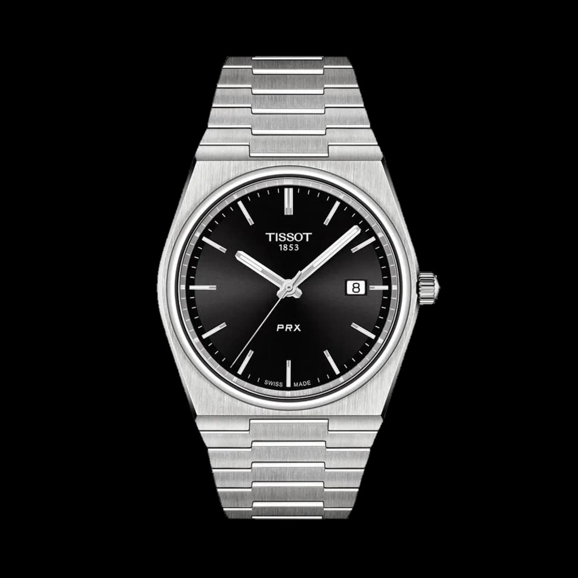 Tissot PRX Quartz 40mm - Black on Bracelet, TEDDY BALDASSARRE 10