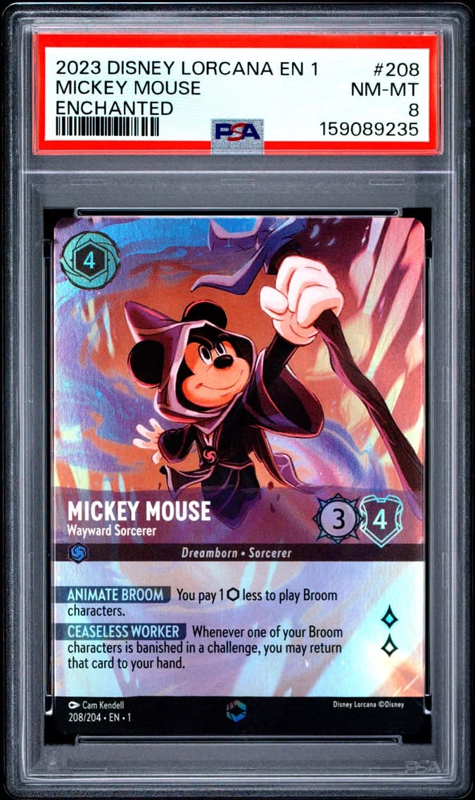 Mickey Mouse - Wayward Sorcerer, PSA 8