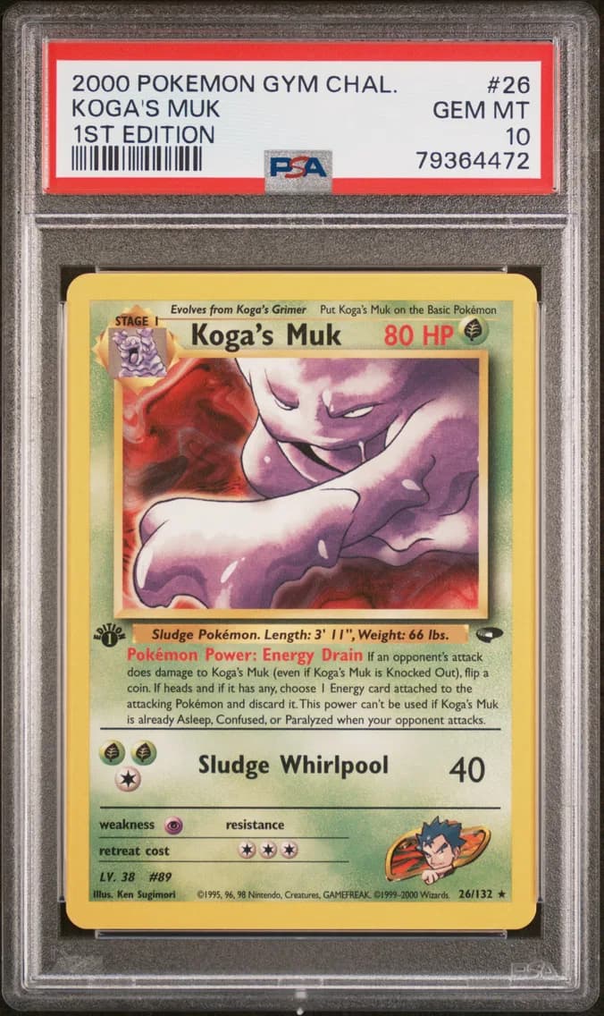 Koga's Muk 1st Edition, PSA 10