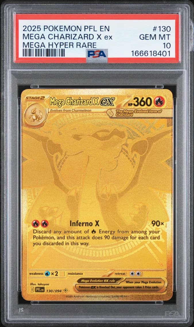 Mega Charizard X EX, PSA 10