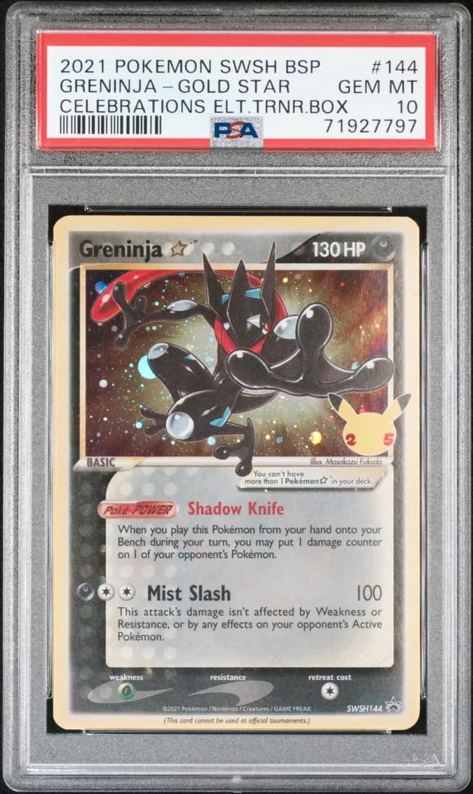 Greninja-Gold Star, PSA 10