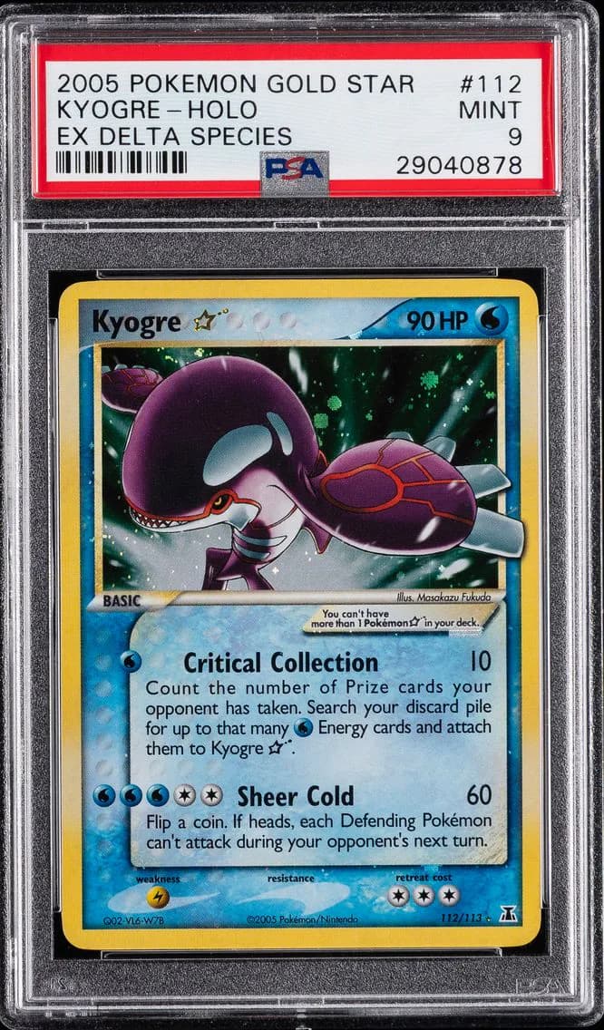 Kyogre-Holo, PSA 9