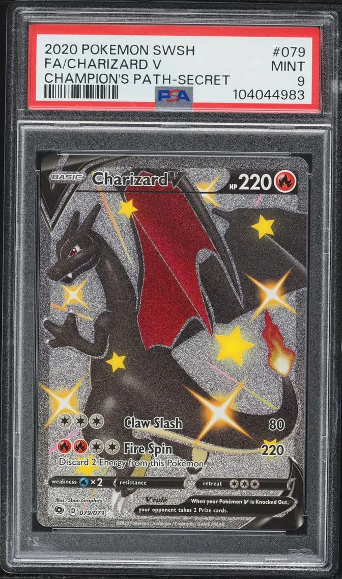 Full Art/Charizard V, PSA 9