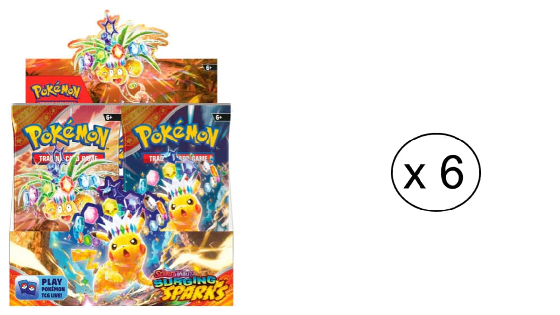 SV08 Surging Sparks Booster Box Case (6 BB), 