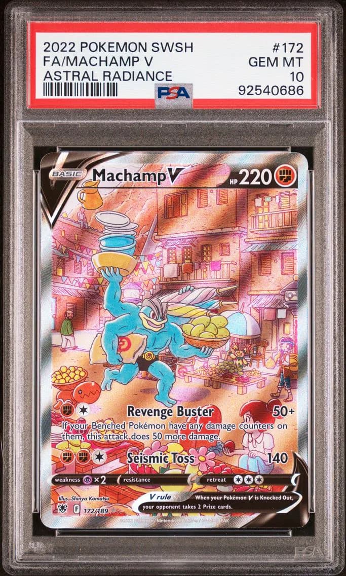 Full Art/Machamp V, PSA 10