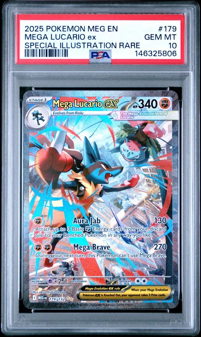 Mega Lucario EX, PSA 10