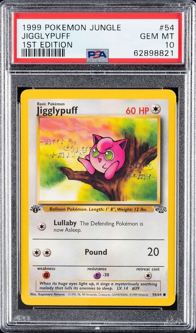 Jigglypuff 1st Edition, PSA 10