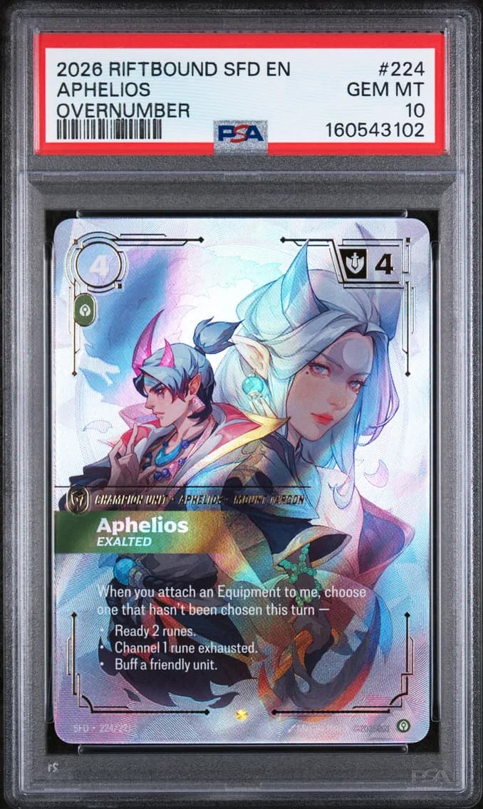 Aphelios - Exalted, PSA 10