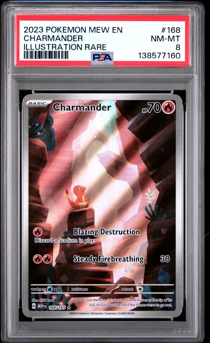 Charmander, PSA 8