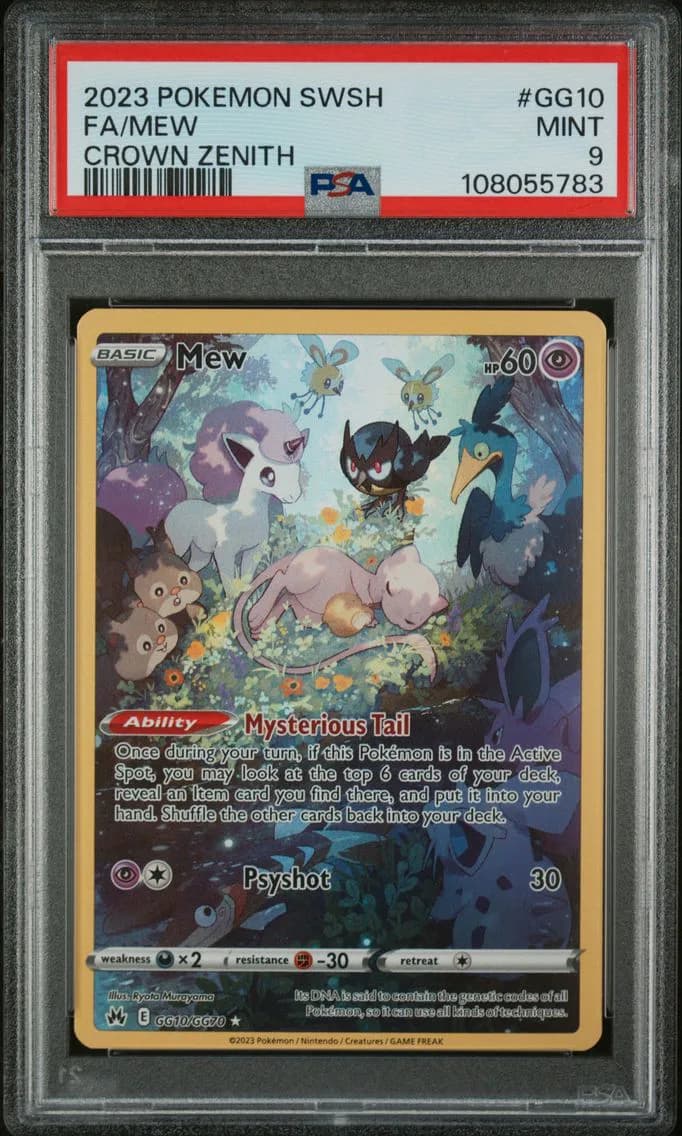 Full Art/Mew, PSA 9