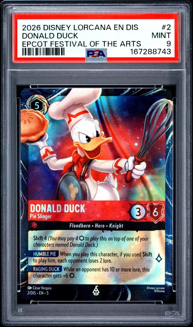 Donald Duck - Pie Slinger, PSA 9