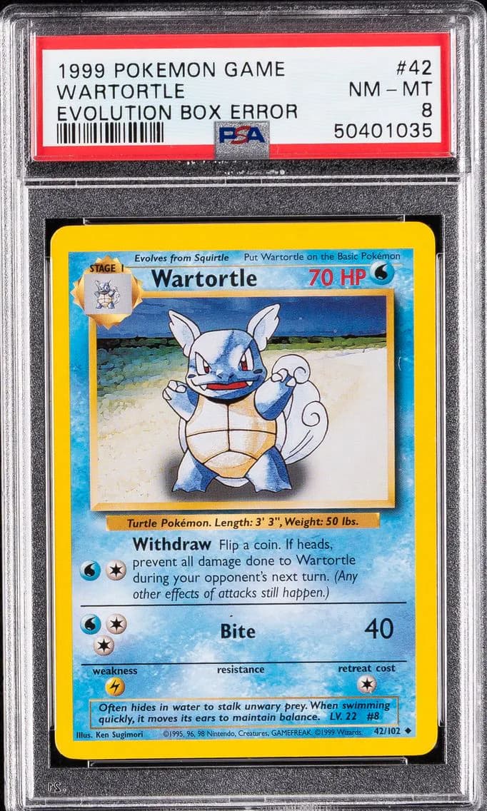 Wartortle, PSA 8