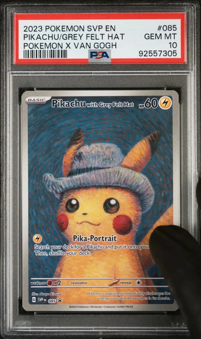 Pikachu With Grey Felt Hat, PSA 10