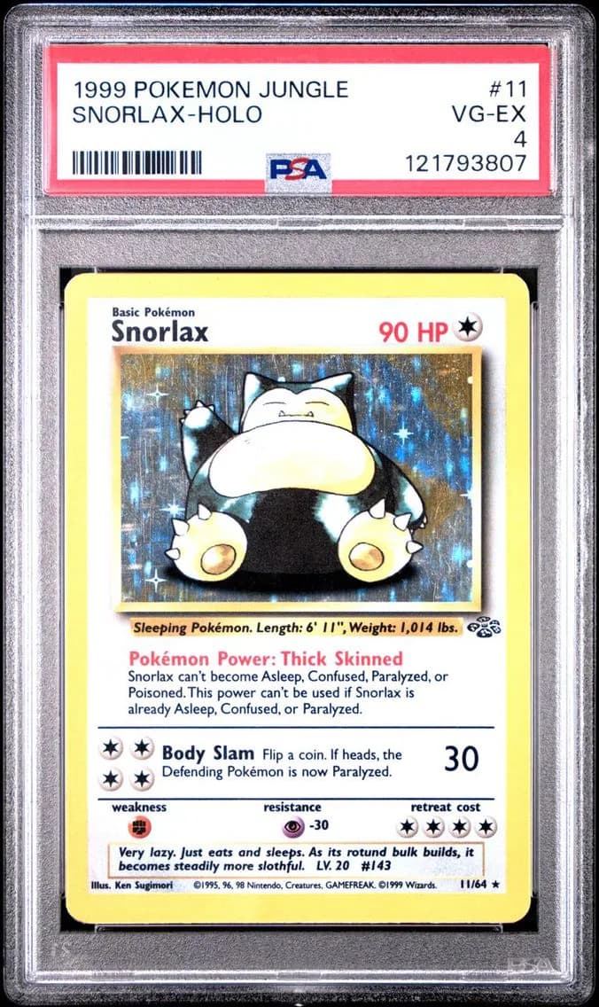SNORLAX-HOLO, PSA 4