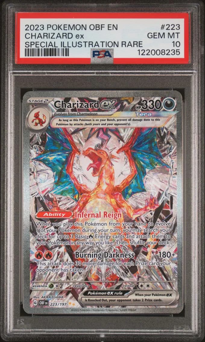 Charizard EX, PSA 10
