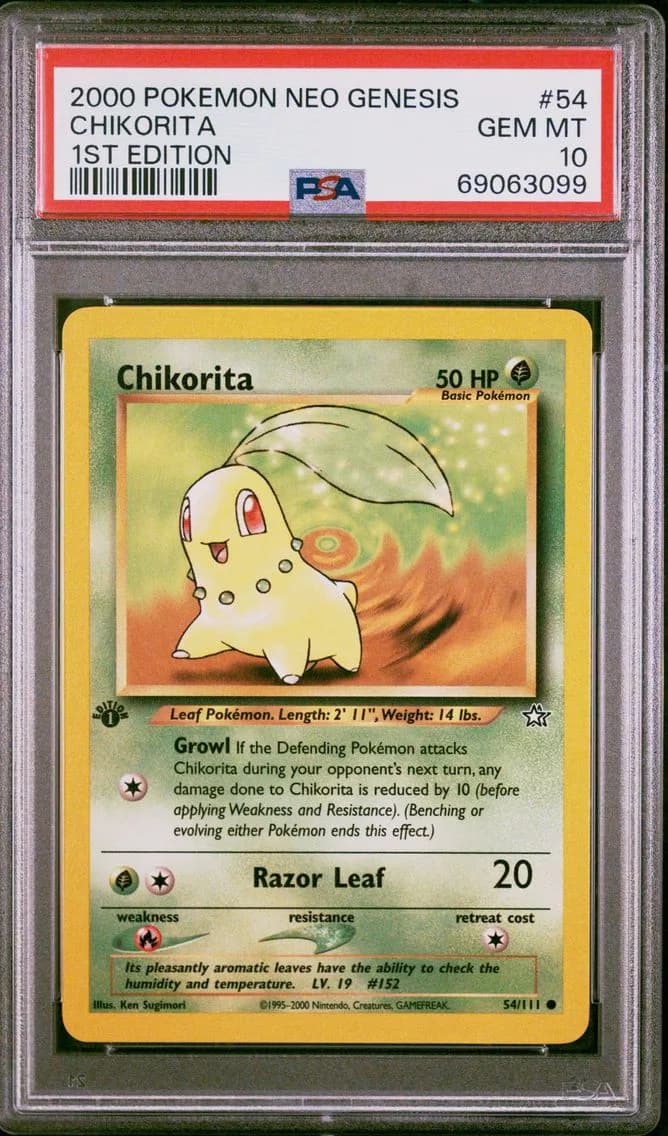 CHIKORITA, PSA 10