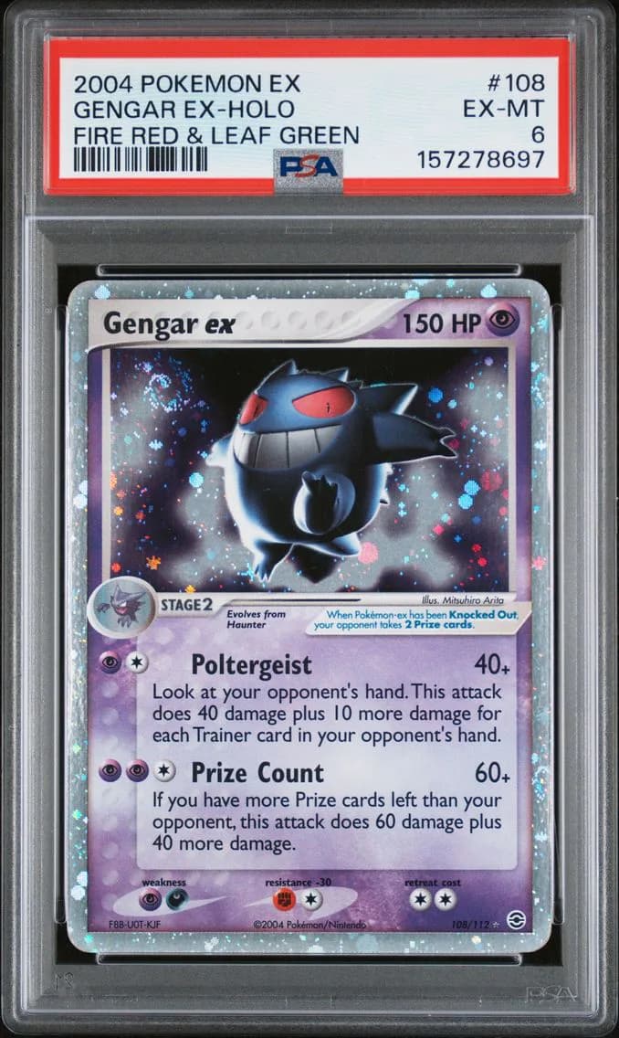 Gengar EX-Holo, PSA 6