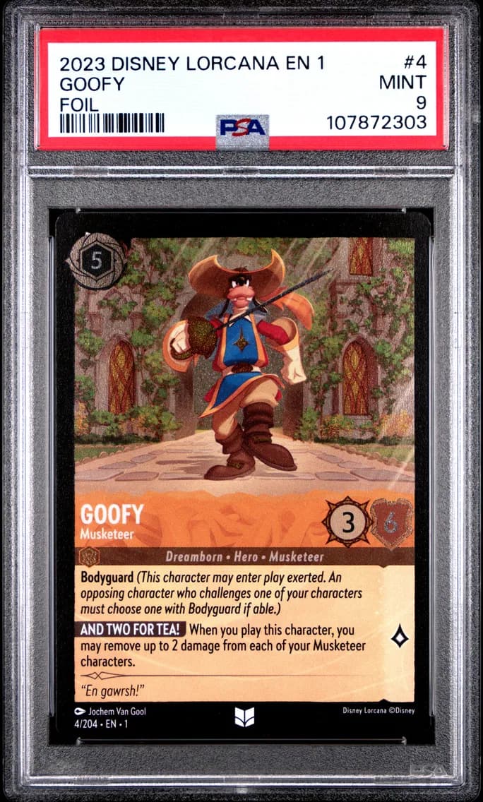 Goofy - Musketeer, PSA 9