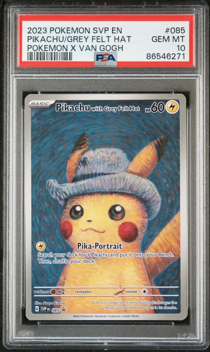 Pikachu With Grey Felt Hat, PSA 10