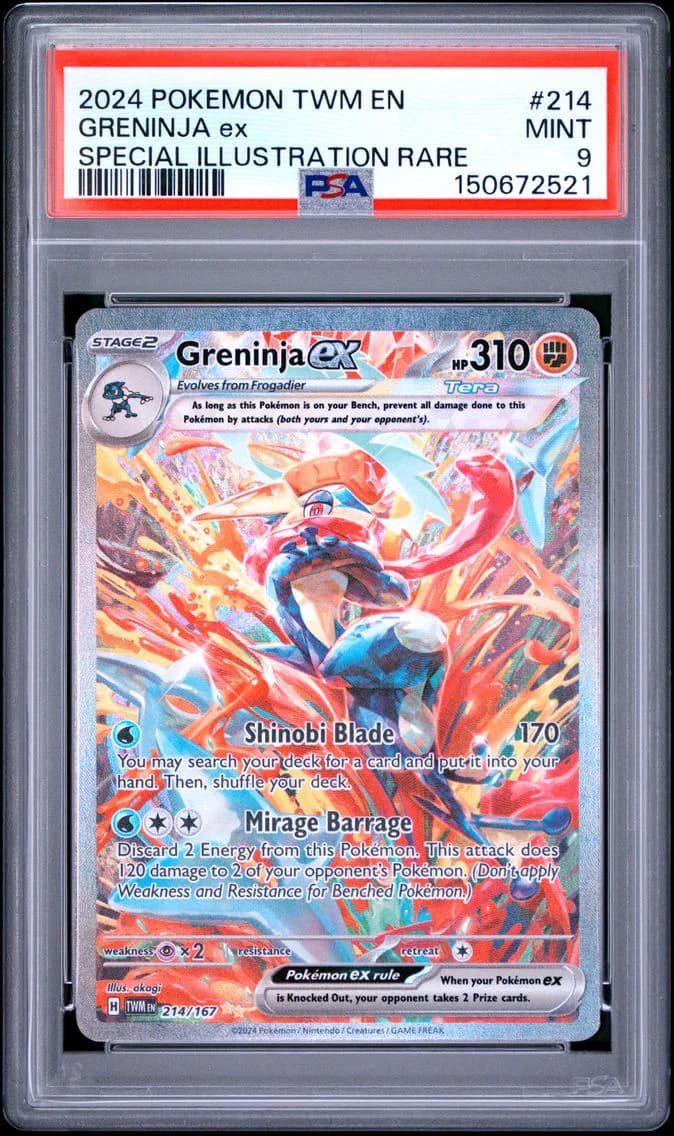 Greninja EX, PSA 9