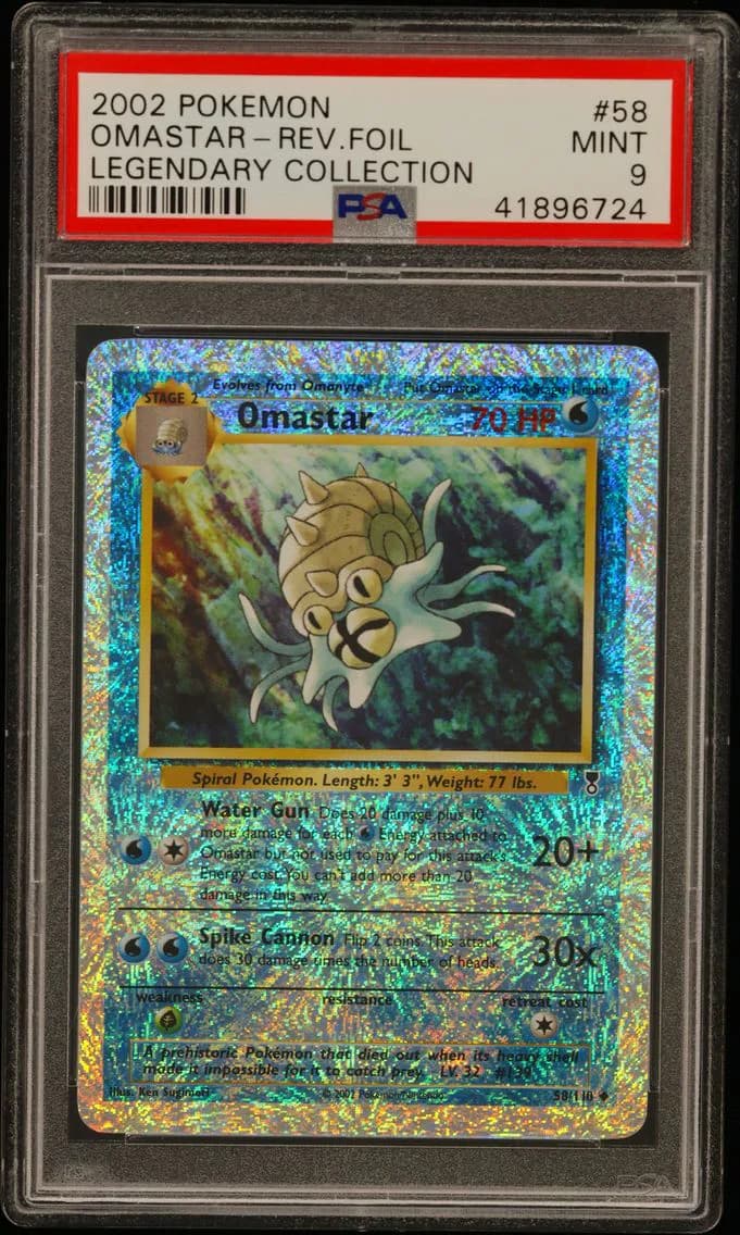 Omastar-Reverse Foil, PSA 9