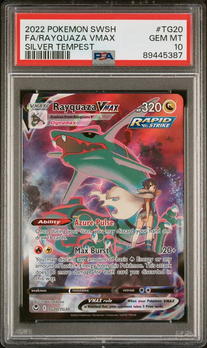 Full Art/Rayquaza Vmax, PSA 10